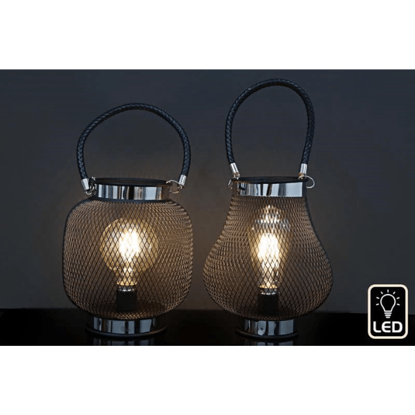 LED Lantern Wired 18cm - Outdoor Garden, Patio, Decorative Lighting