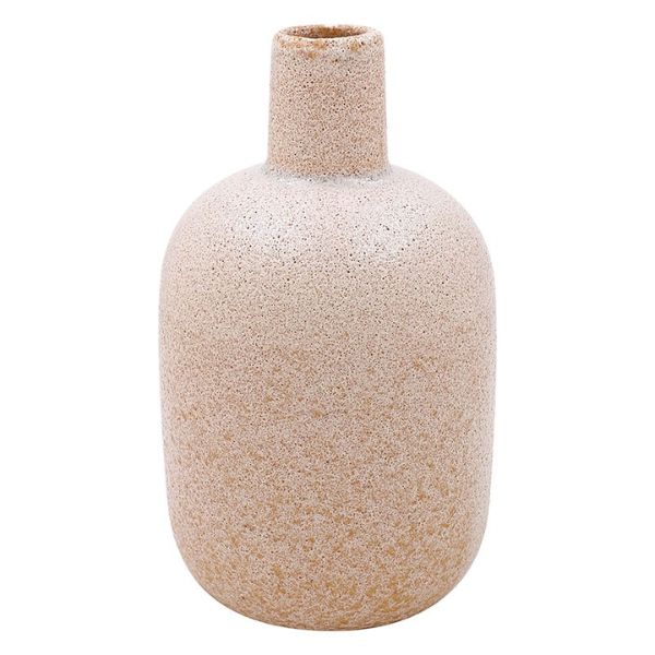 Boucle Stone Vase 20cm - Neutral, Textured, Versatile