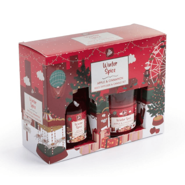 Pan Aroma Winter Spice Reed Diffuser & Candle Set 100ml/100g