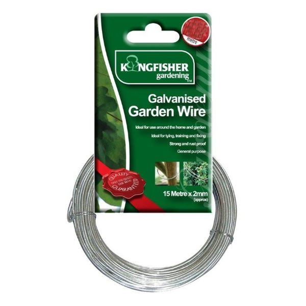 Kingfisher Galvanised Steel Wire 1.2mm x 20m - Rust-Resistant, Multipurpose