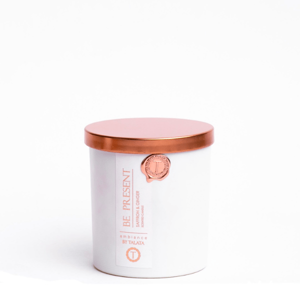 Ambiance Vogue Scented Soy Candle 8oz with Natural Wooden Wick