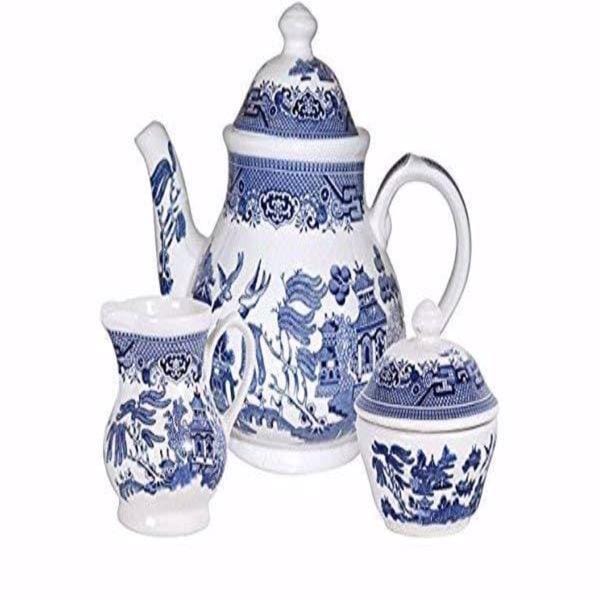 Blue Willow Chinoiserie Tea Set