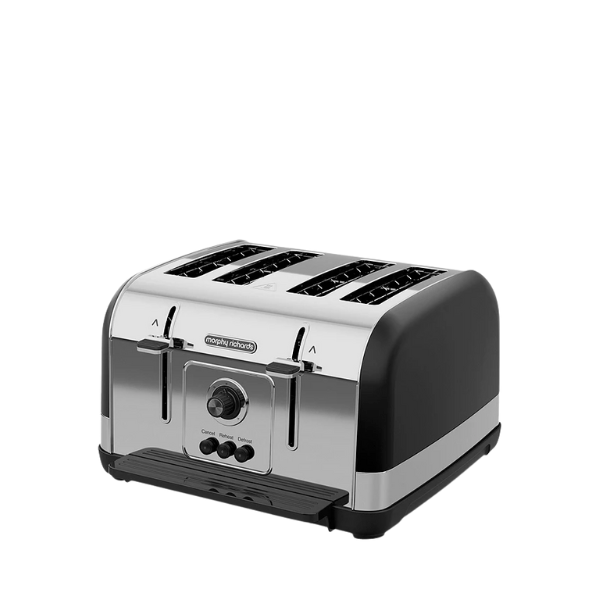 Morphy Richards Venture Retro 4-Slice Toaster - Dual Controls, 7 Functions