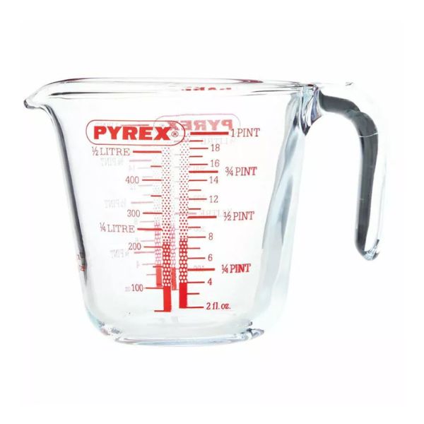 Pyrex Classic Glass Measuring Jug 0.5L - Heat-Resistant, Multi-Purpose