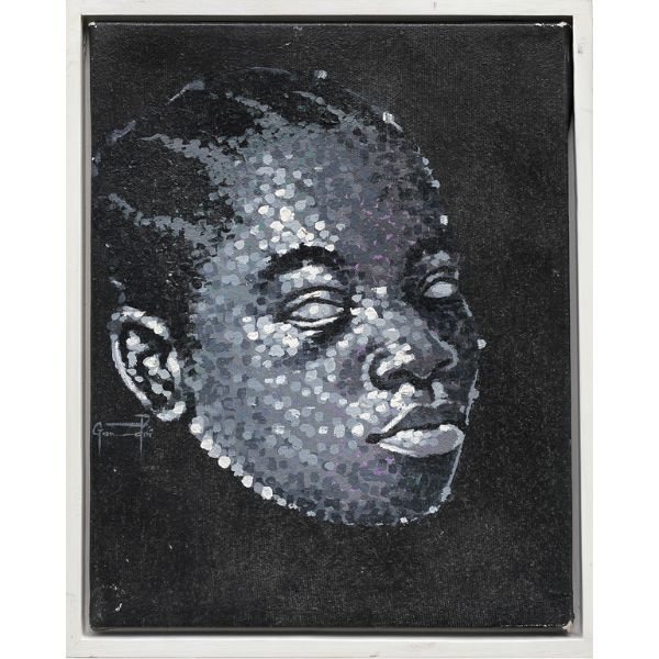 Untitled I Artwork 15x12" by Gandor Collins - Contemporary, Ghanaian