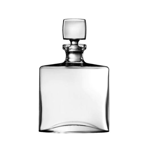Nude Square Whisky Decanter 1.2L - Lead-Free Crystal, Modern Design
