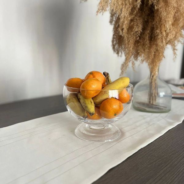 Pasabahce Crystalline Betty Bowl - Handmade Glass, Versatile Serving