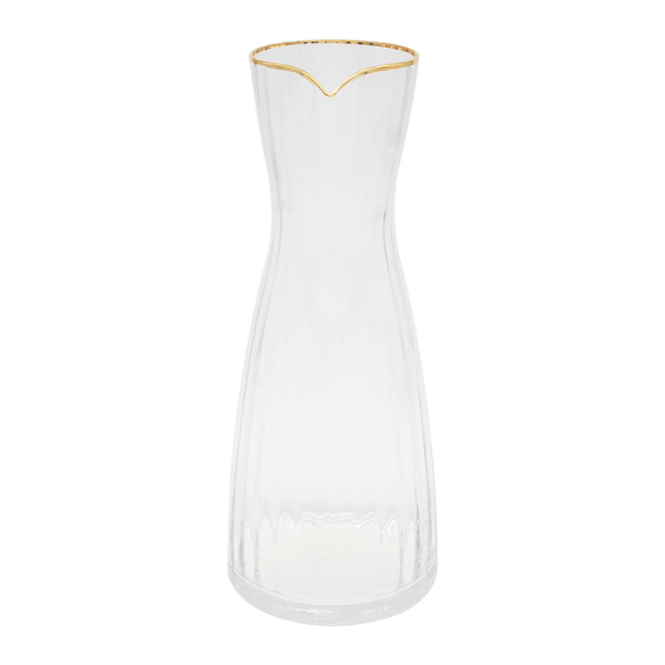 Lesser & Pavey Elegance Carafe with Gold Rim - Luxury Design, Generous Capacity