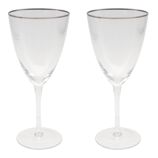 Lesser & Pavey Elegance Wine Glass Set - Versatile Shape, Set of 2, Premium Glass