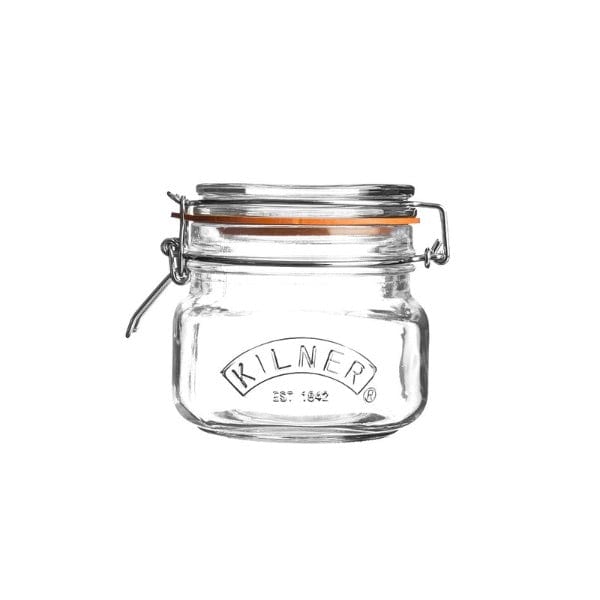Kilner Square Clip Top Jar - Airtight, Glass, Food Storage