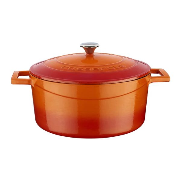 Lava Round Enameled Cast Iron Casserole 24cm - Versatile Mid-Size, Even Heating