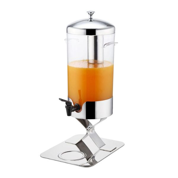 Sunnex 5L Non-Electric Juice Dispenser - Ice Core Cooling, Stainless Steel Base