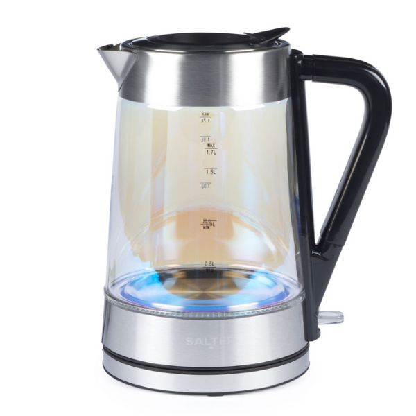 Salter Colour Changing Glass Kettle - 1.7L