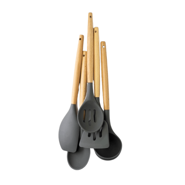 Taylors Eye Witness Silicone & Beech Wood Kitchen Utensil Set