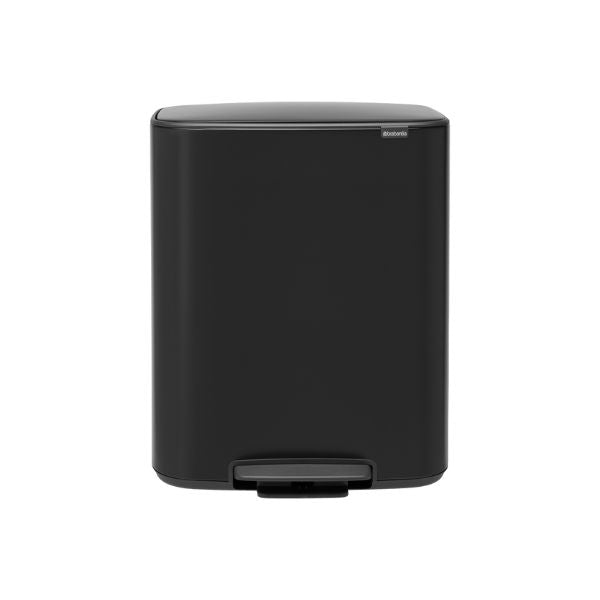 Brabantia Bo Pedal Bin 60L - XXL Capacity, Soft-Close, Integrated Handles