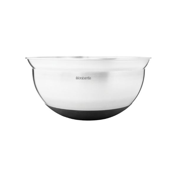 Brabantia Profile Mixing Bowl 3.0L - Stainless Steel, Pouring Rim, Heat Resistant