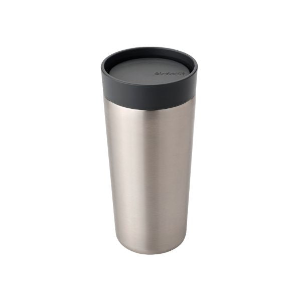Brabantia Make & Take Insulated Cup 0.36L - One-Hand Operation, Leak-Proof
