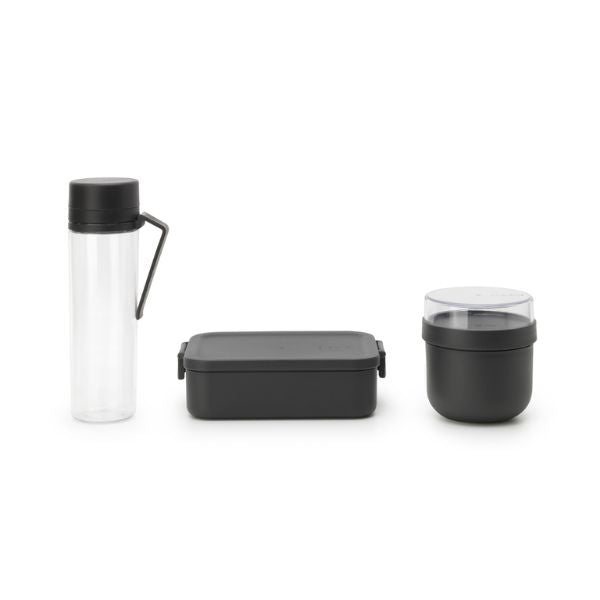 Brabantia Make & Take Breakfast & Lunch Set - 3-Piece, Leak-Proof, BPA-Free