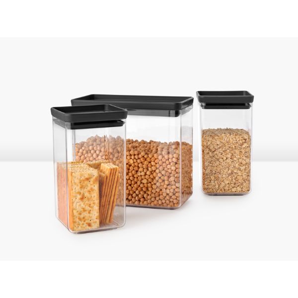 Brabantia Tasty+ Canister Set - Space Saving
