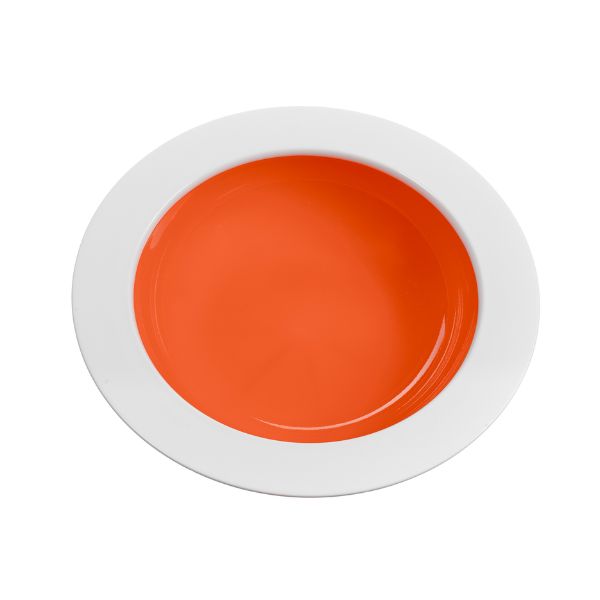 OMADA EAT POP Soup Plate 23cm - Two-Tone Design, Stackable, Multi-Purpose