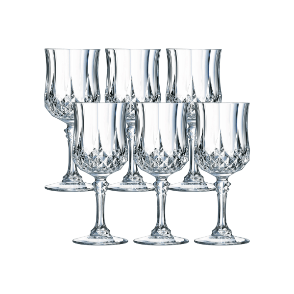 Cristal D'arques Eclat Longchamp Red Wine Glass Set