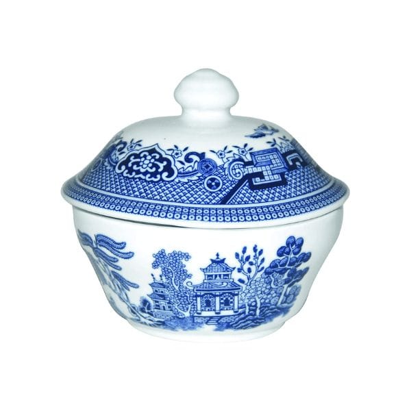 Blue Willow Covered Sugar Bowl
