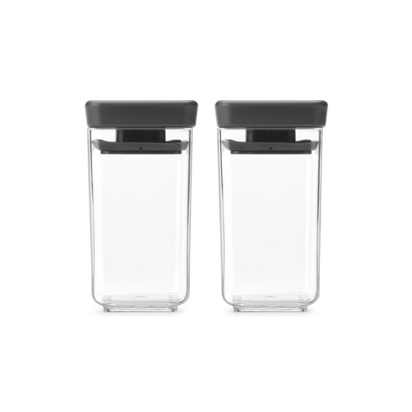 Brabantia Tasty+ Stackable Canister 2-Pack