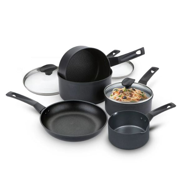 Prestige 9X Tougher Aluminium 5-Piece Cookware Set with Non-Stick Coating