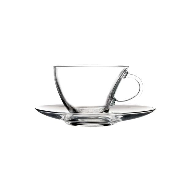 Pasabahce Penguen Cup & Saucer Set 230ml 6-Pack