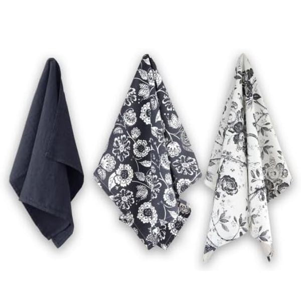 Apollo Floral Cotton Tea Towels 3-Pack