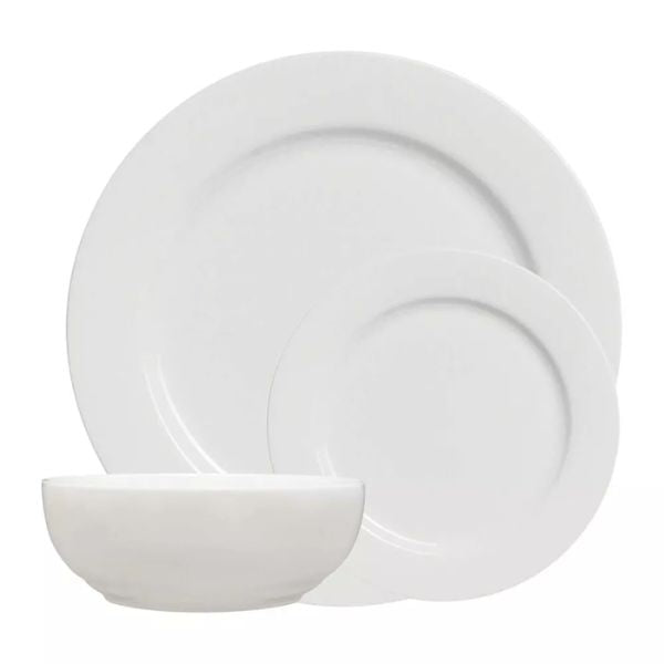 Elia Glacier 12-Piece Bone China Dinner Set