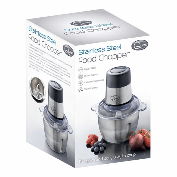 Quest Stainless Steel Food Chopper 31559 with One-Touch Operation