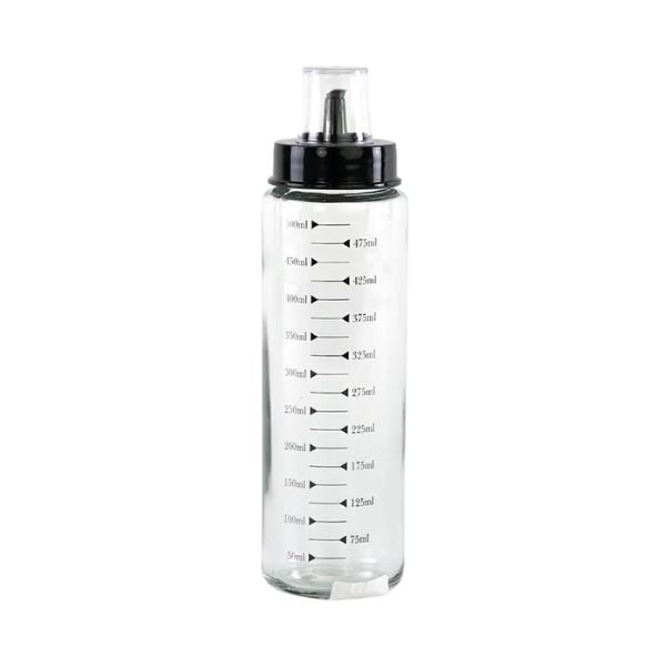 Glass Oil Dispenser Bottle with Measurements