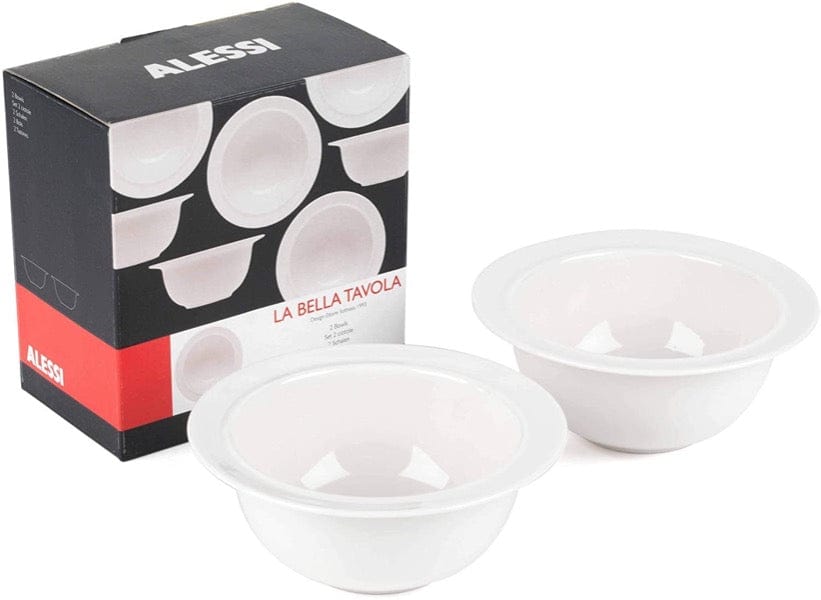 ALESSI Fine Bone China Bowl 2-Piece Set