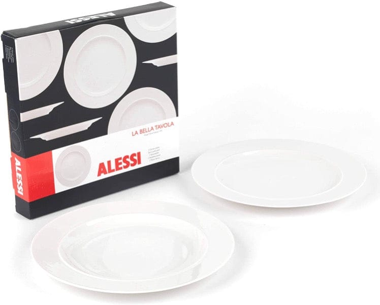 ALESSI Fine Bone China Dinner Plate 2-Piece Set
