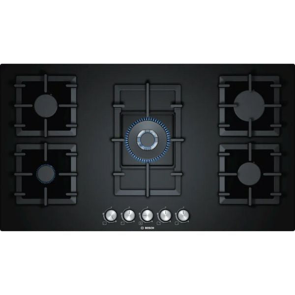 Bosch Series 6 90cm Gas Hob Black PPQ9B6O90M
