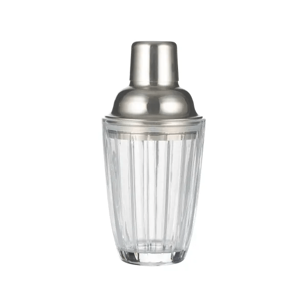 Viners Glass Cocktail Shaker 280ml with Built-in Strainer