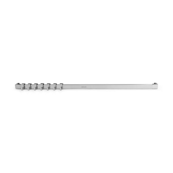 Brabantia 60cm Stainless Steel Wall Rail with 7 Hooks
