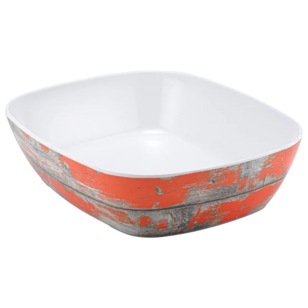 Dalebrook Rustic Orange Tura Melamine 1/2 Size Crock 3.5L
