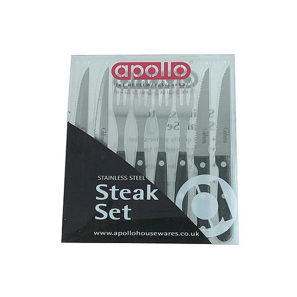 Apollo 8-Piece Steak Knife and Fork Set