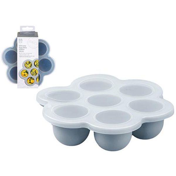 B&Co 7-Hole Silicone Egg Bite Mold for Air Fryers
