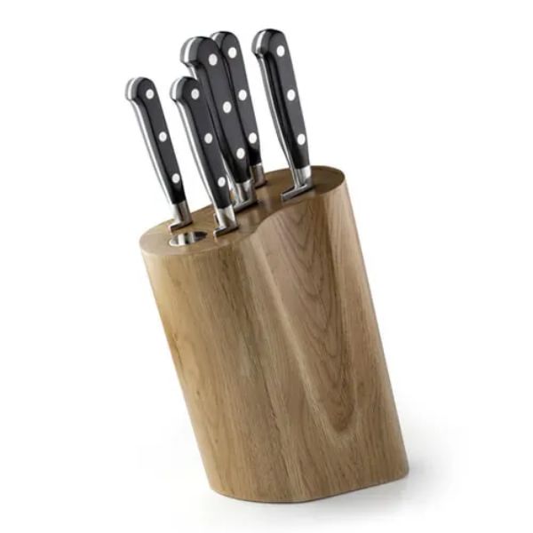 Sabatier Professional 5-Piece Knife Set with Oak Block