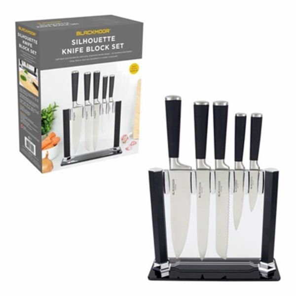 Blackmoor Silhouette 5-Piece Knife Block Set