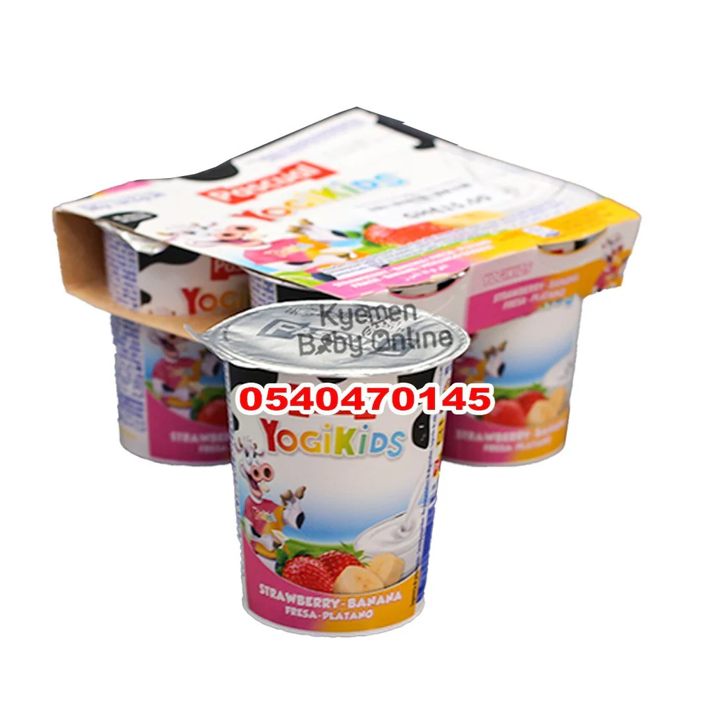 Pascual Yoghurt Yogikids Strawberry-Banana (4pcs) – 6m+ Baby-Friendly Yoghurt