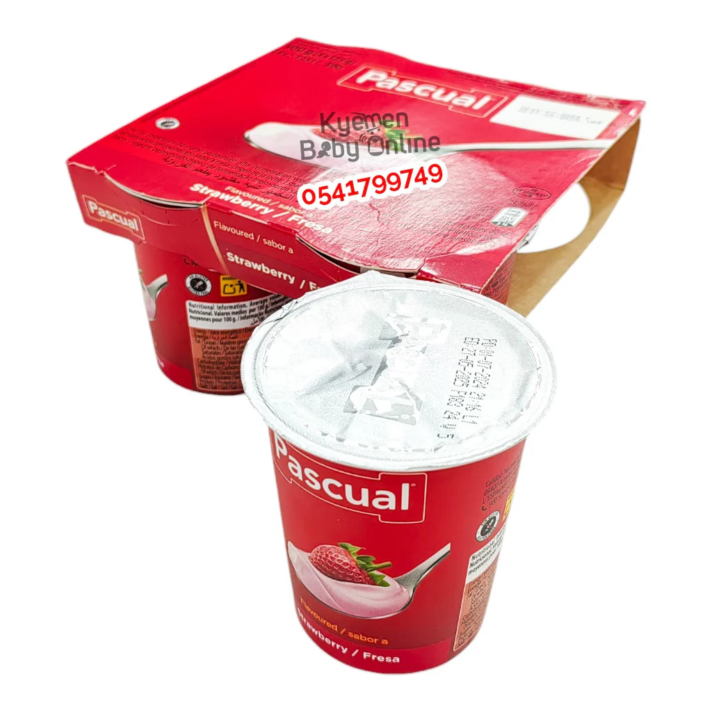 Pascual Yoghurt Strawberry (4pcs) – 6m+ Baby-Friendly Yoghurt
