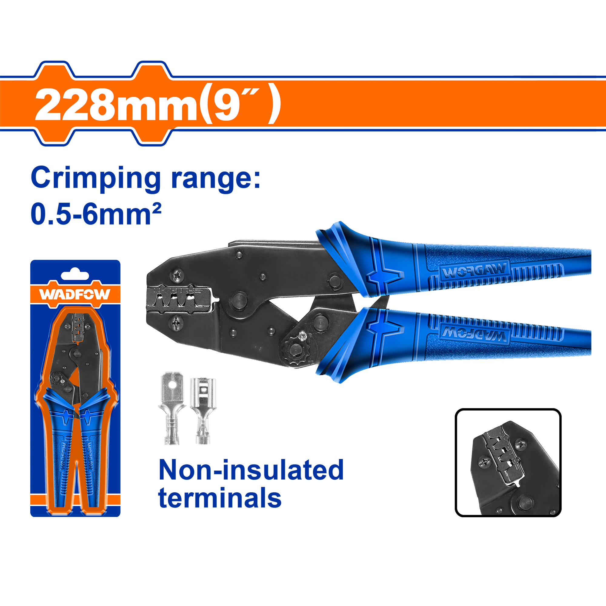 Heimwerker Ghana – 9" Ratchet Crimping Plier – WCP1609