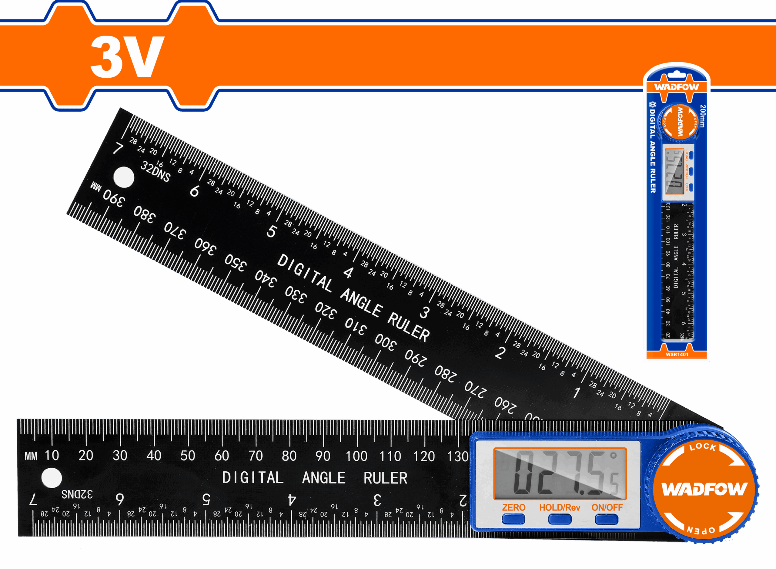 Heimwerker Ghana – 3V Digital Angle Ruler – WSR1401