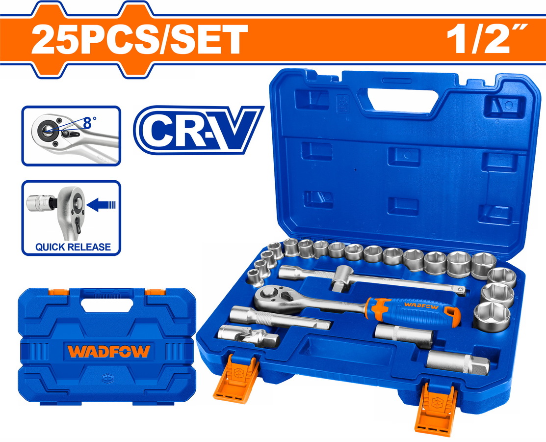 Heimwerker Ghana – 25 Pcs 1/2" Socket Set – WST2D25