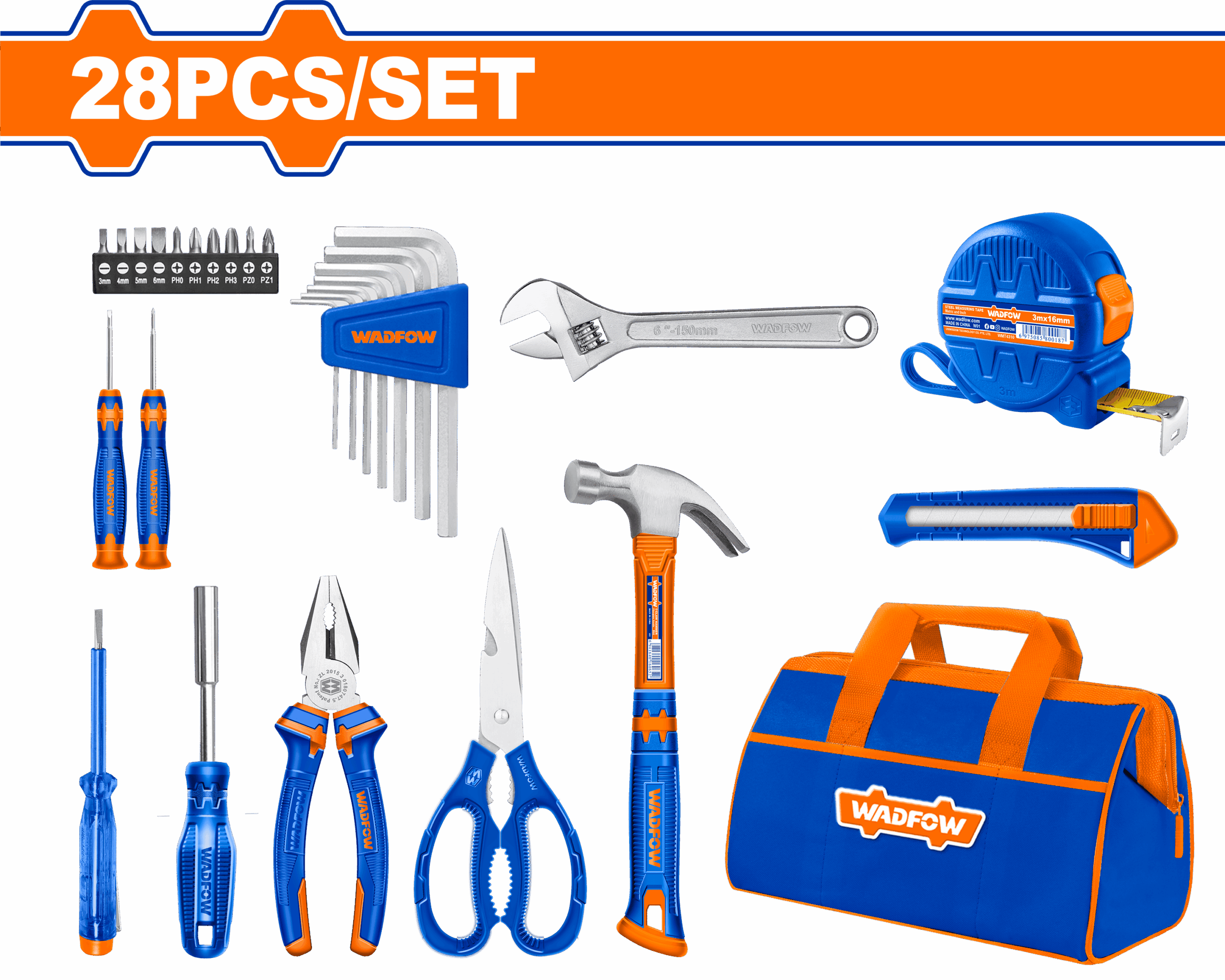 Heimwerker Ghana – 28 Pcs Hand Tools Set – WHS1M28