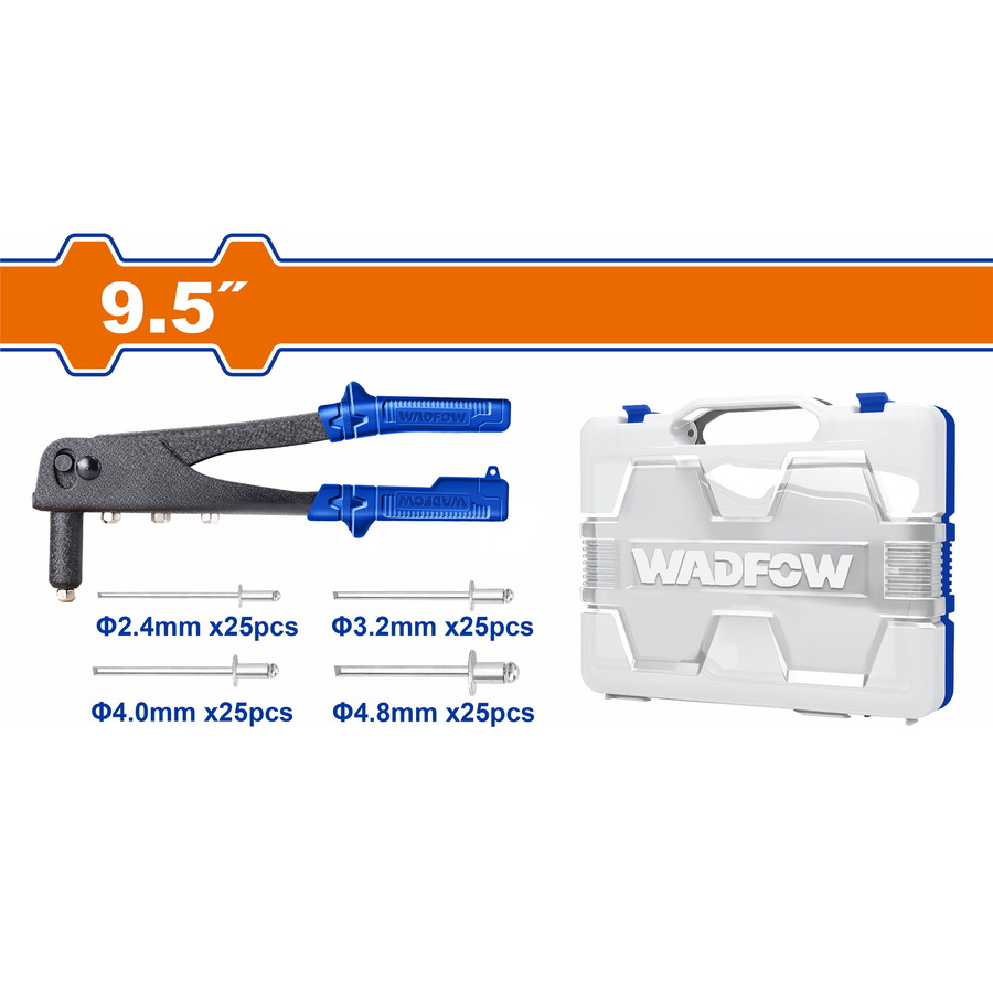 Heimwerker Ghana – 9.5" Hand Riveter & 100 Pieces Rivets Kit – WHR1909